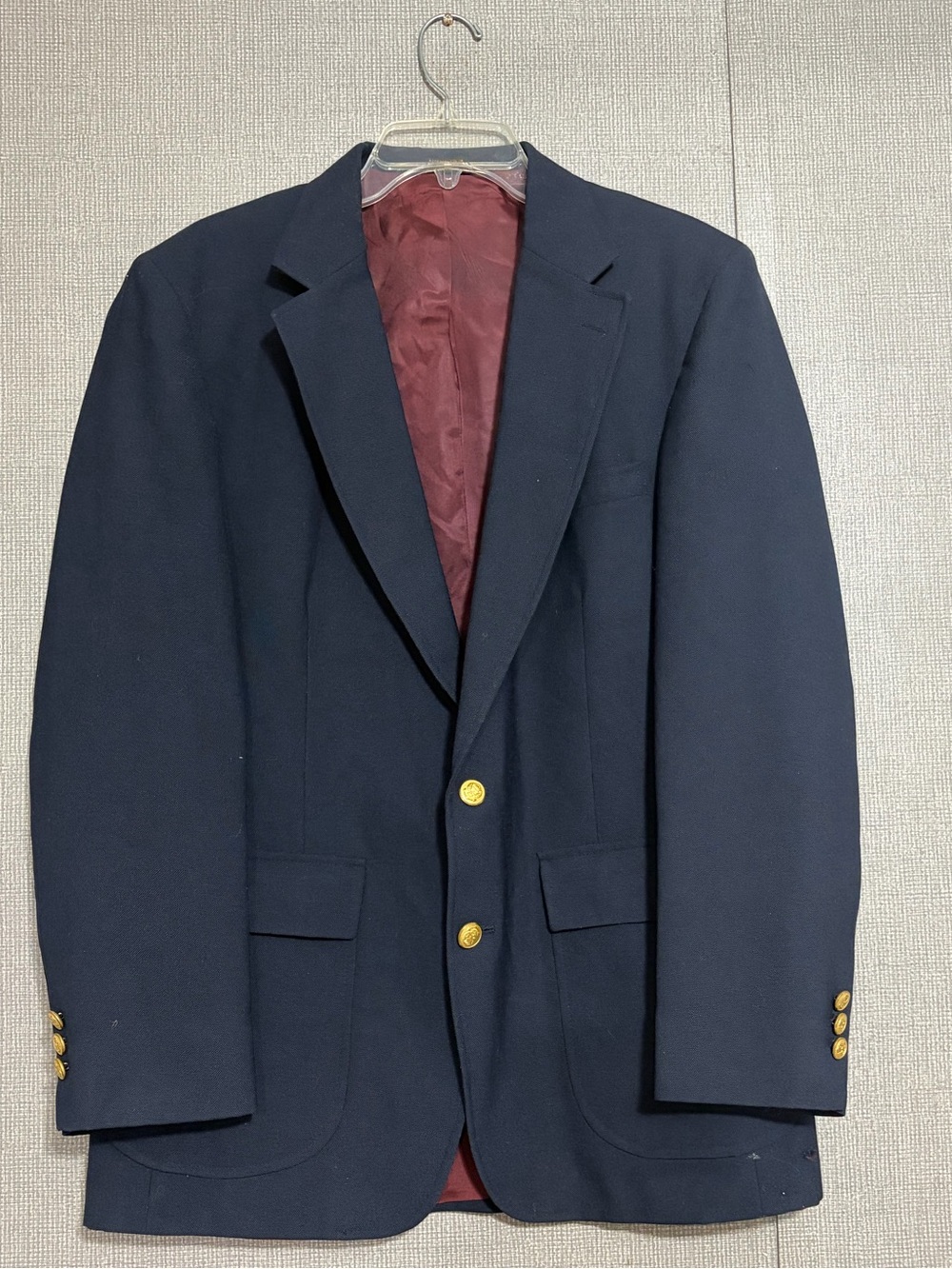 Men's Navy Blazer with Gold Buttons